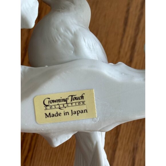 Porcelain Heart Shaped Wall Hanging Art Doves By Crowning Touch Collection - Picture 3 of 8